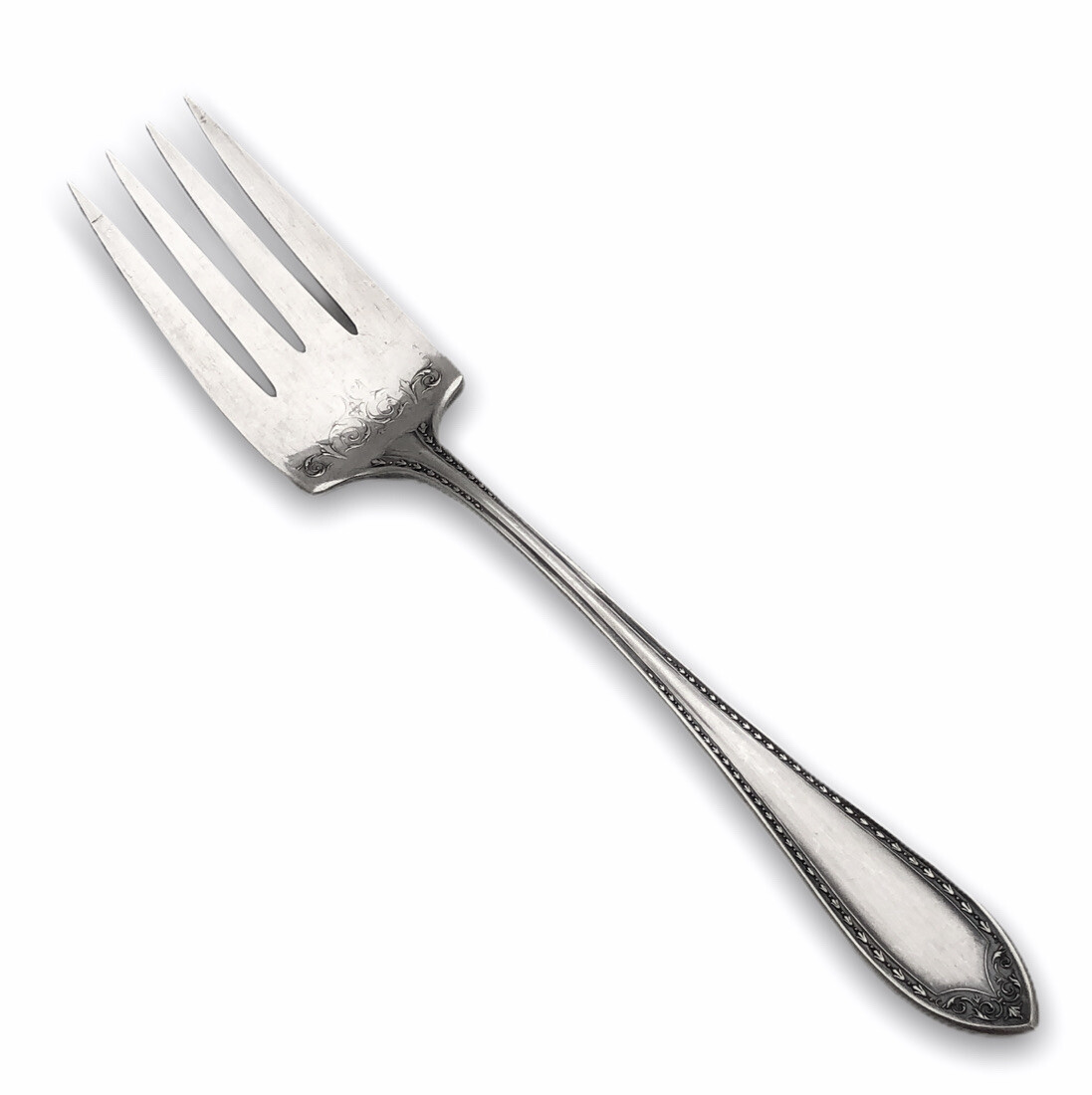 Oneida Silverplate Community Pattern Sheraton Cold Meat Serving Fork Flatware