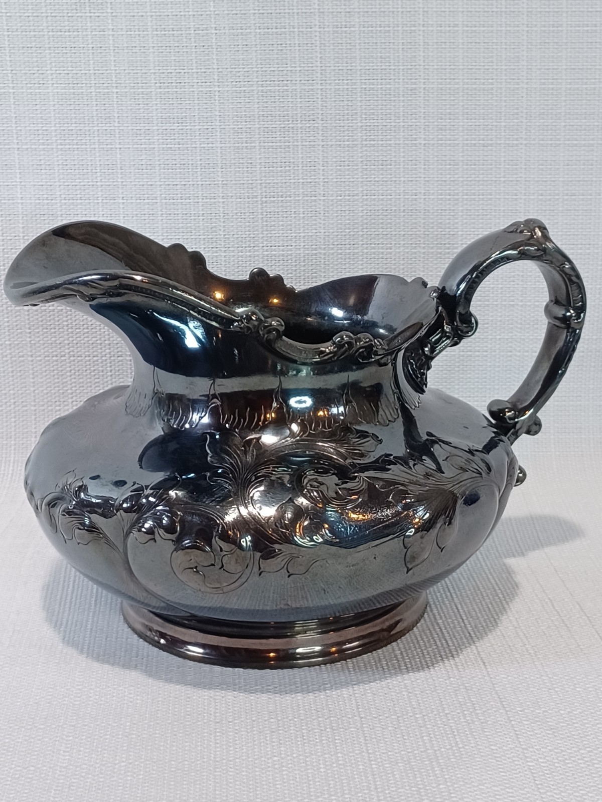 Antique Pairpoint Mfg Quadruple Silver Plate Open Sugar & Creamer #334 1890s EUC