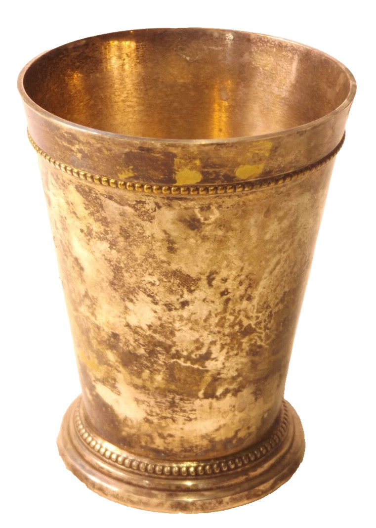 Vintage Cup Vase Silver Plated Made In India
