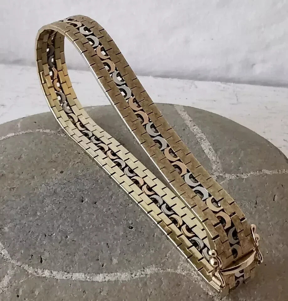 Midcentury 9ct Gold Bracelet – 20.6g – London 1979.