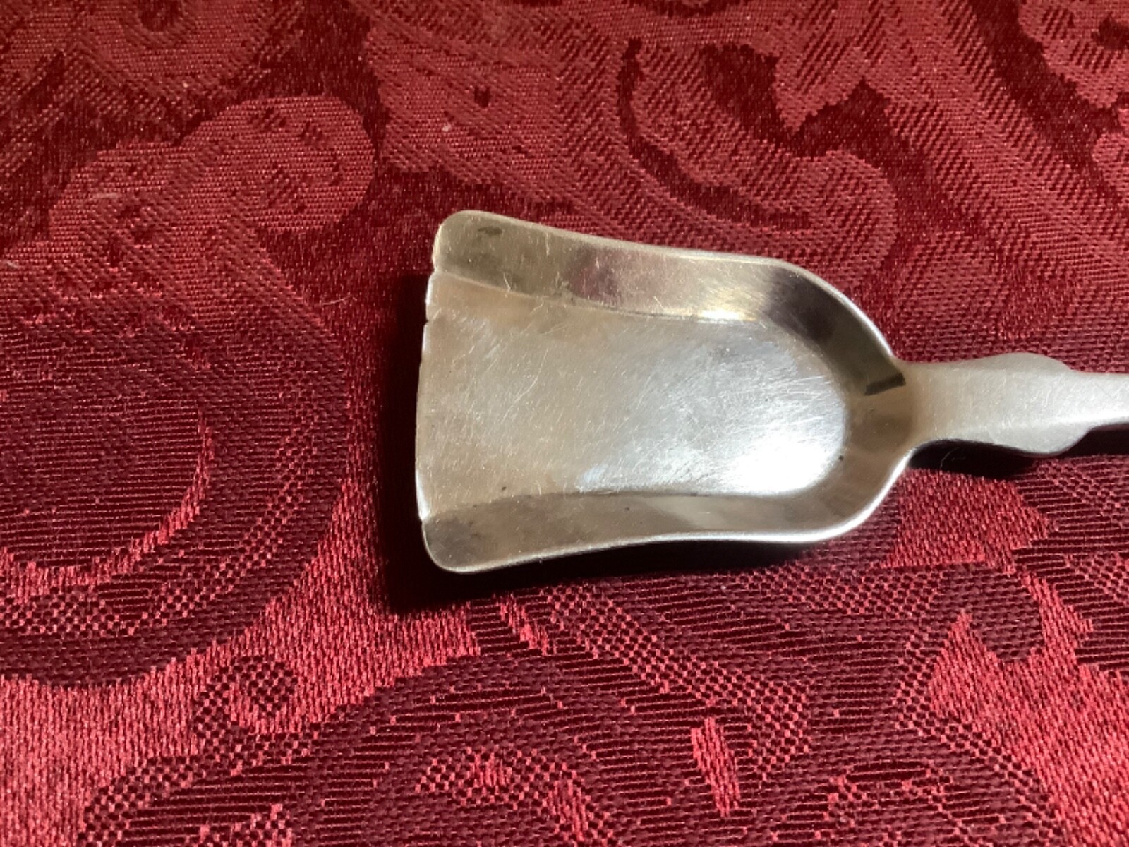 Vermont Coin Silver – Sugar Shovel – J.S.ABBOTT. – Montpelier VT – 1838-1843