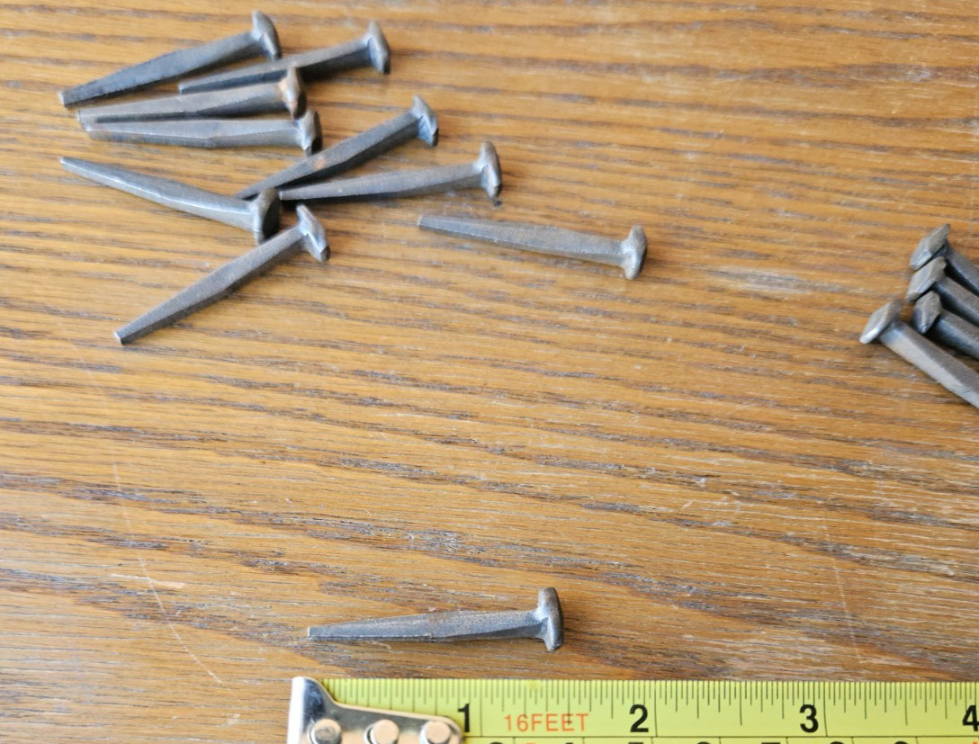 ROSE HEAD NAILS. ORIGINAL ANTIQUES!. SET OF 8. STILL FUNCTIONAL