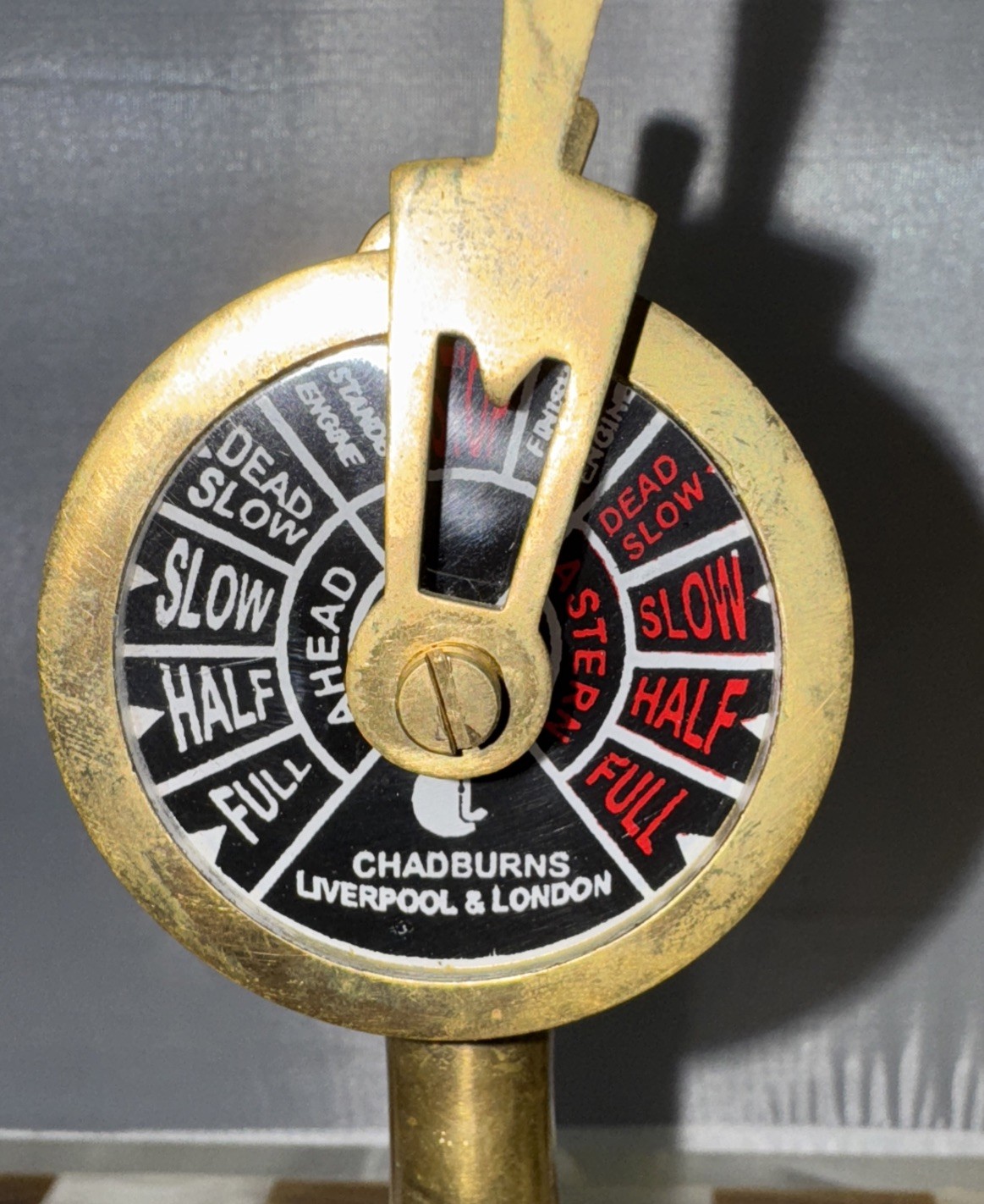 Vintage Brass Ship’s Engine Order Telegraph Nautical Marine Collectible 7″