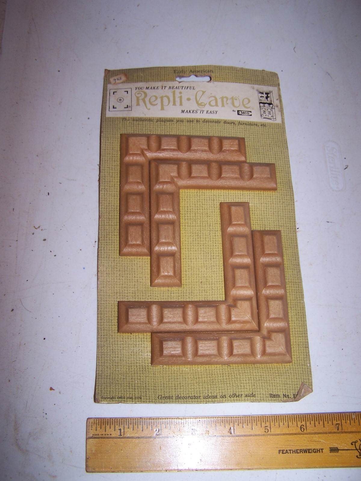 1970 Original Furniture Decorative TRIM Molding Parts Pieces – Corner – #26