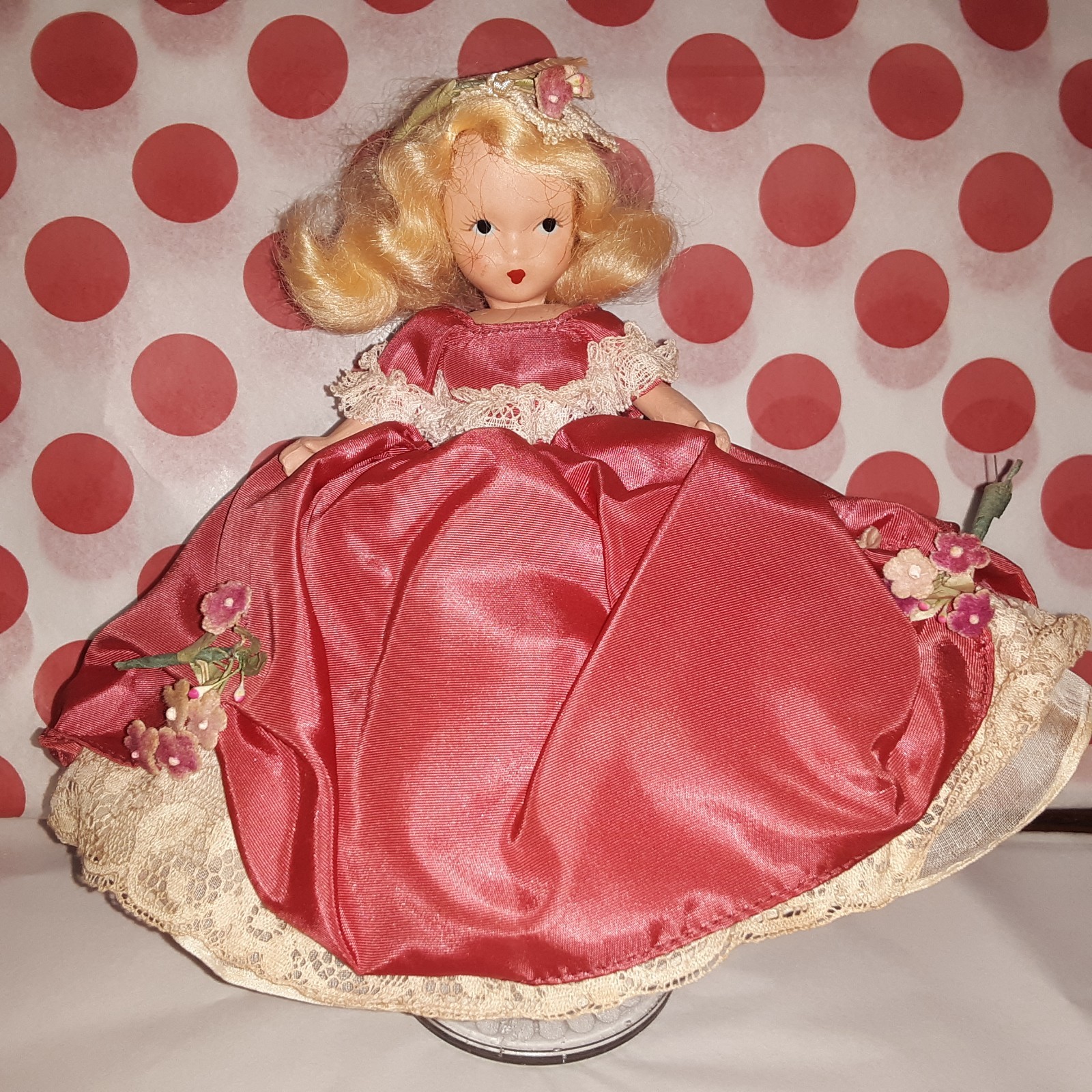 Vintage Nancy Ann Storybook Doll Bisque 198 December (1.2) Tag Box Rstr JT SH SS