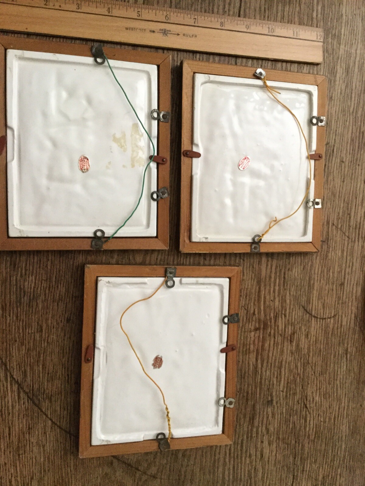 Ceramic Pictures Set Of 3