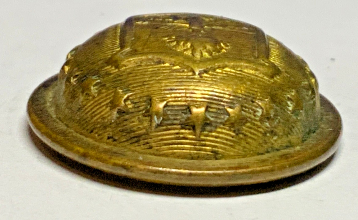 AUTHENTIC DAKOTA TERRITORY NATIONAL GUARD BRASS 3pc STAFF BUTTON 23mm 1876-1889