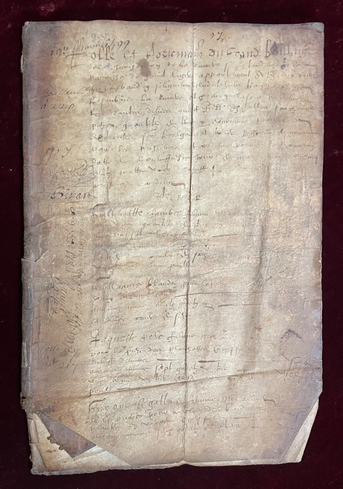1799 FRENCH REVOLUTION ~ HANDWRITTEN MANUSCRIPT ~ VELLUM LEGAL NAPOLEON