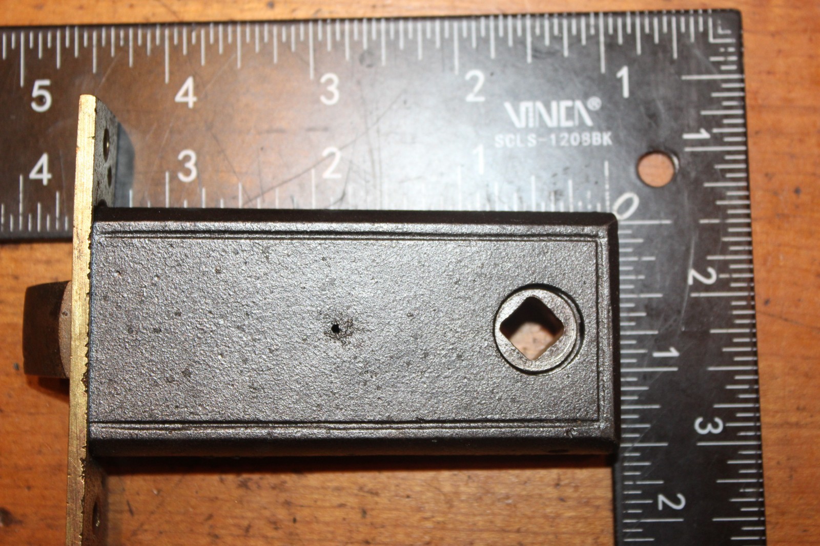 Antique Small Cast Iron Passage Mortise Excellent Restored Condition R-80