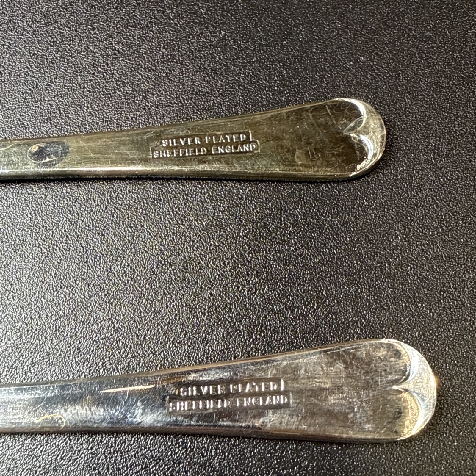 SHEFFIELD Children’s Small 5″ Fork Set/4 Silver Plated 3 PRONG ENGLAND Vintage