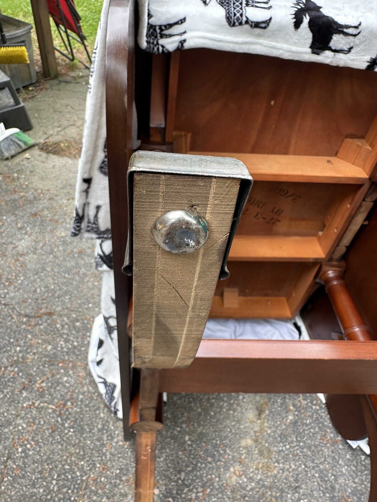 Drop Leaf Table By Drexall Brass Footed Sheraton/Hepplewhite 1952