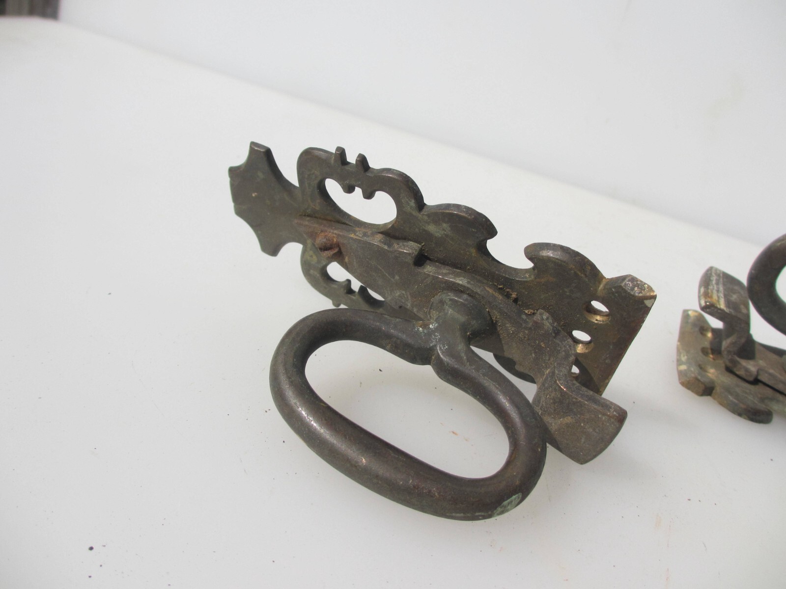Victorian Brass Handles Pulls Chest? Antique Old Vintage — MYSTERY ITEMS —