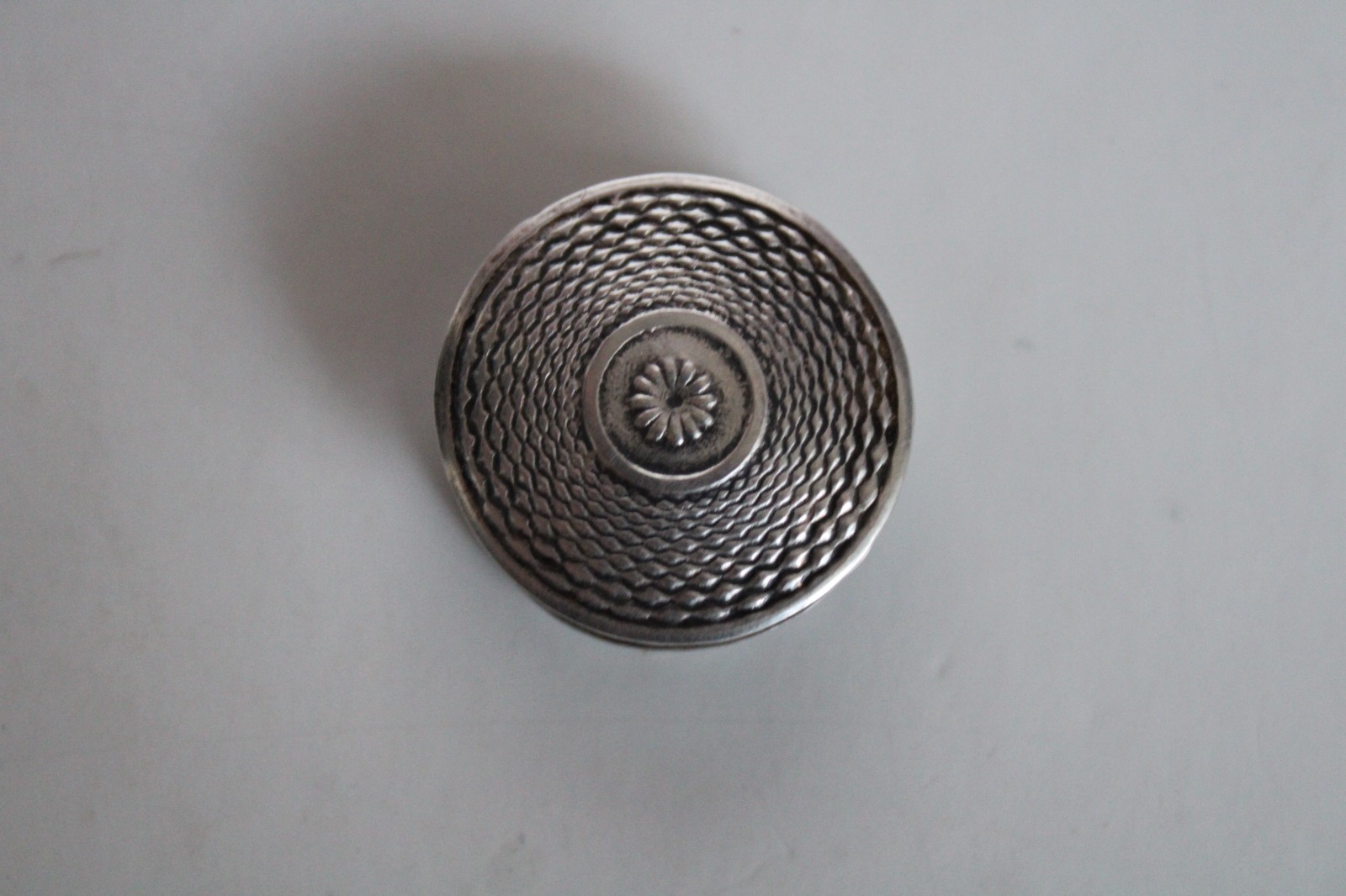 Antique Victorian Sterling Silver Sewing Thread Spool ?, 3.09g (1″)