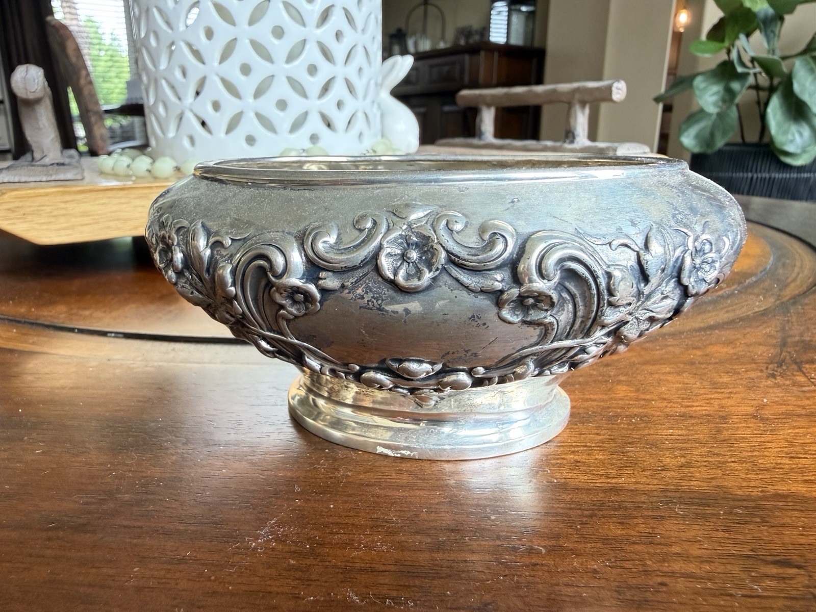 VTG. 1940s GORHAM BUTTERCUP STERLING SILVER LOVELY REPOUSSÉ PIECE ~ WASTE BOWL?