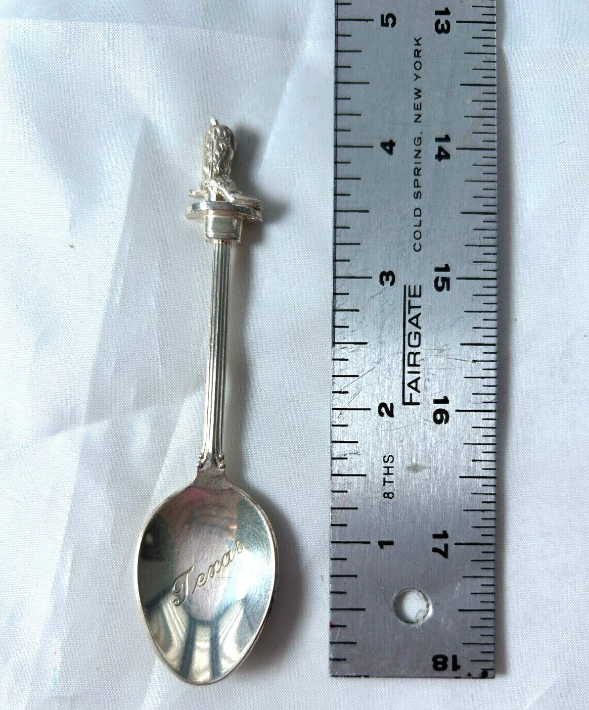 Vintage WAPW GT Britain Texas Souvenir Silver Plated Collectible Spoon