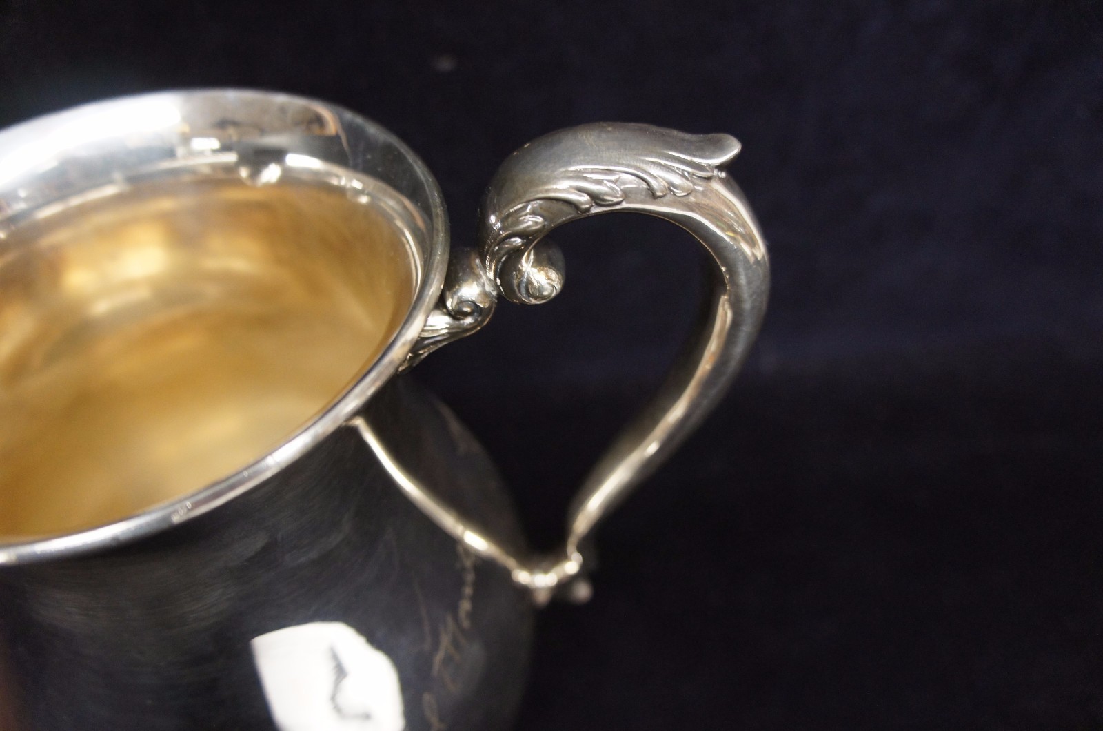 Beautiful Vintage Signed & Marked Silverplate Water Pitcher Serving Formal