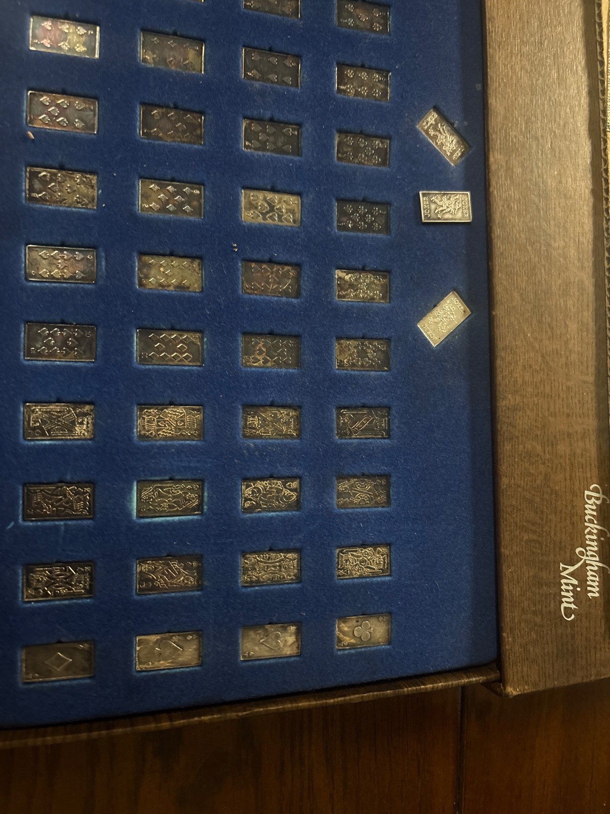 Buckingham mint deck of 54 999 silver playing cards