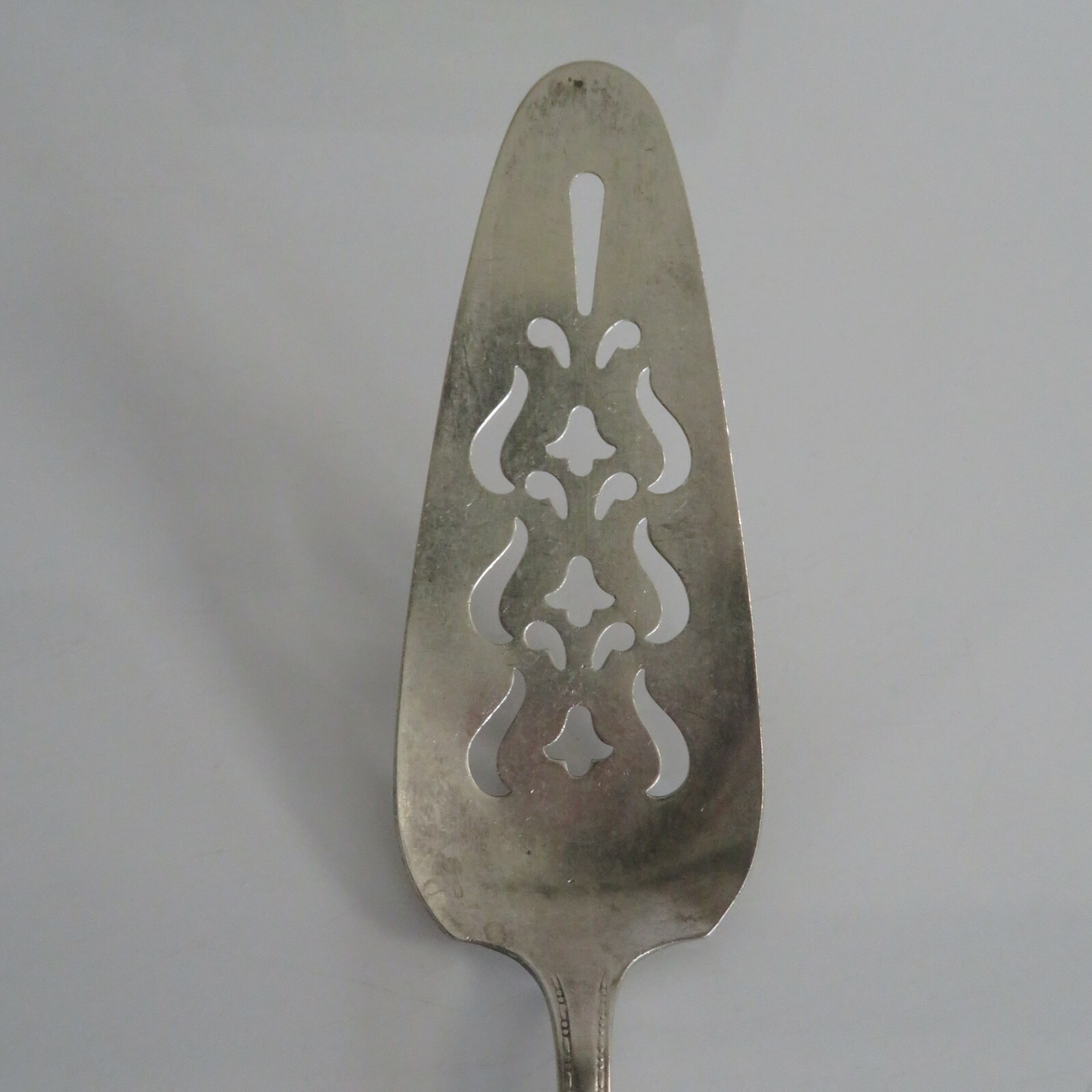 VINTAGE Silver Plated Diamond Pattern Pierced NSC EPNS CAKE/ PIE SERVER