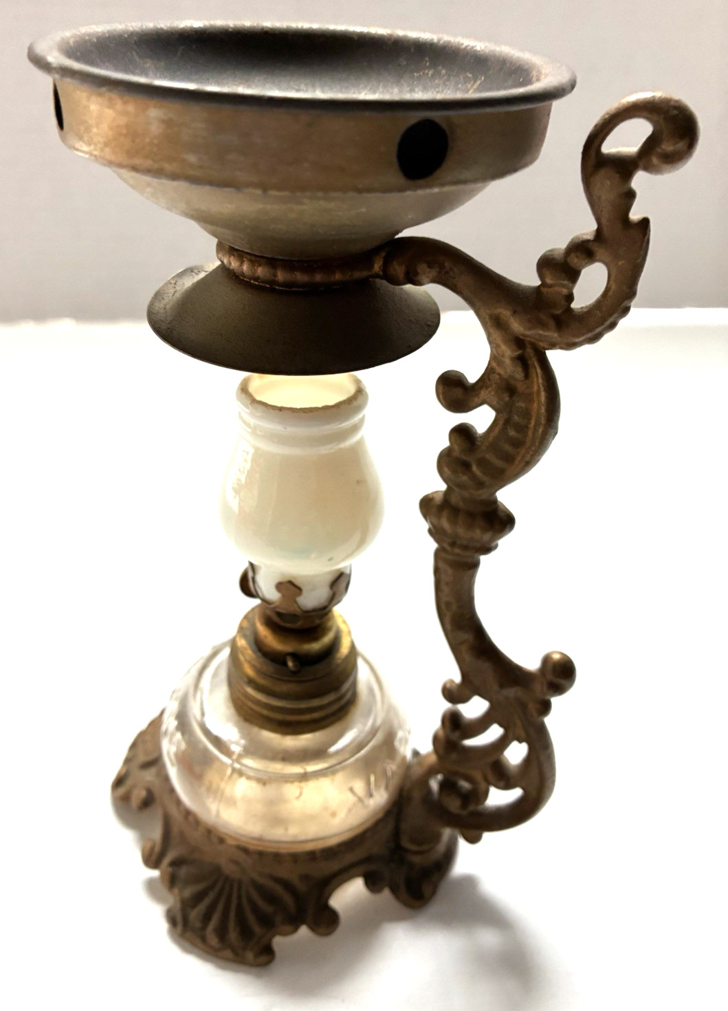 Antique Vapo- Cresolene Medical Vaporizer 19th Century Medicinal Oil Lamp