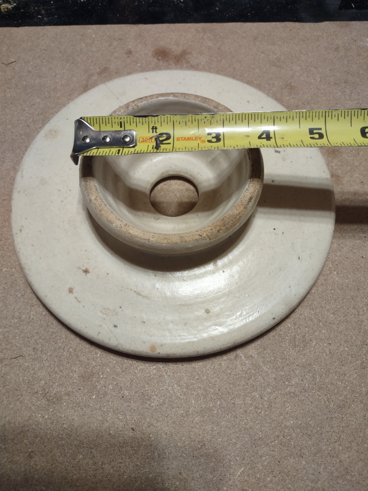 Butter churn top 8 inches diameter x 1 5/8 inches high
