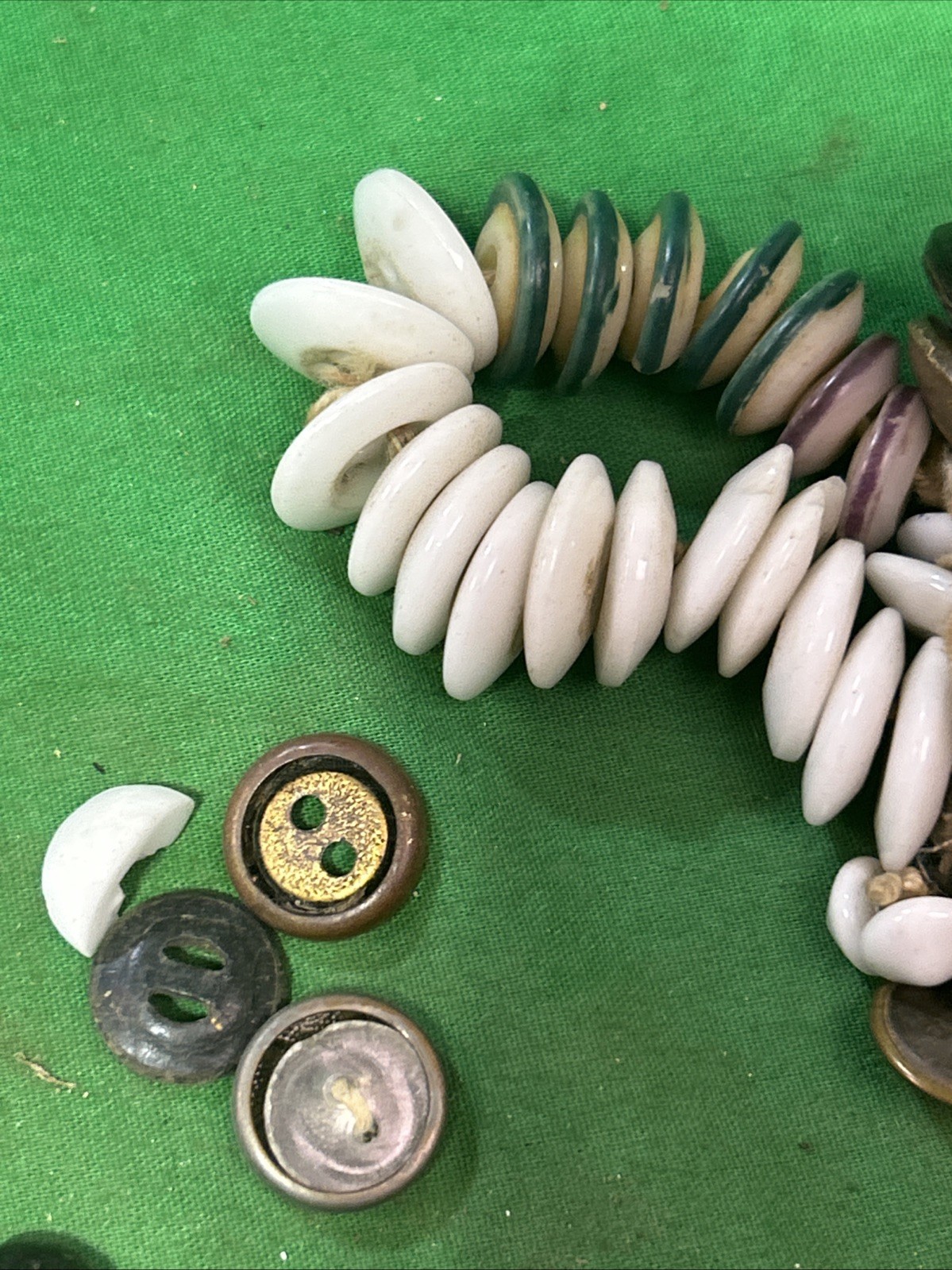 Vintage & Antique Buttons ~Variety of Shapes Sizes Colors & Material As Found