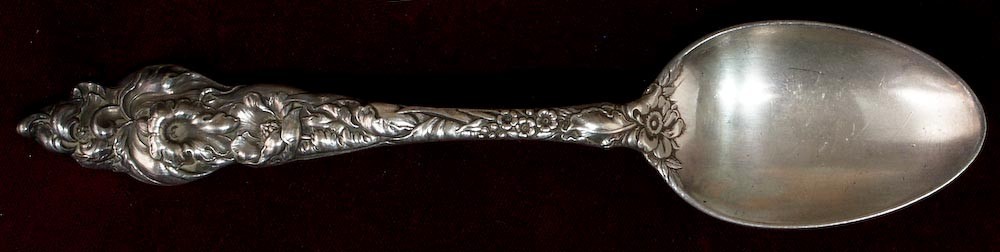 Vintage Sterling Silver Spoon LES SIX FLEURS Tea Spoon by REED & BARTON SILVER