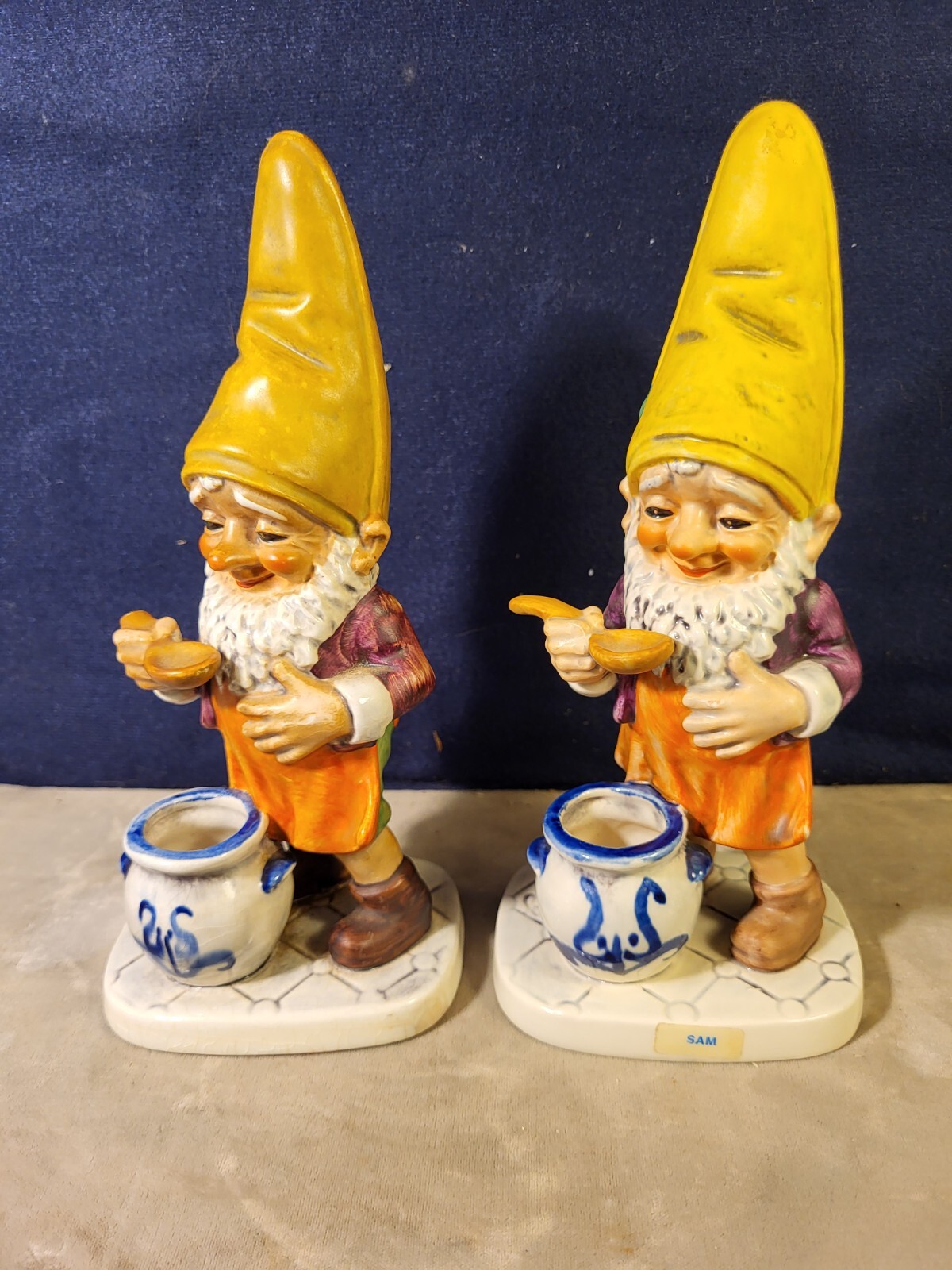Goebel Two Figurines Gnomes One Marked CoBoy