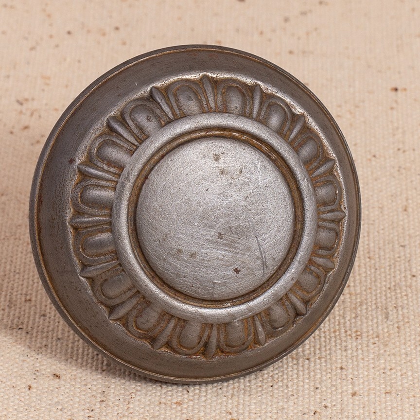 Single Vintage Pressed Steel Door Knob 2.3″ Diameter