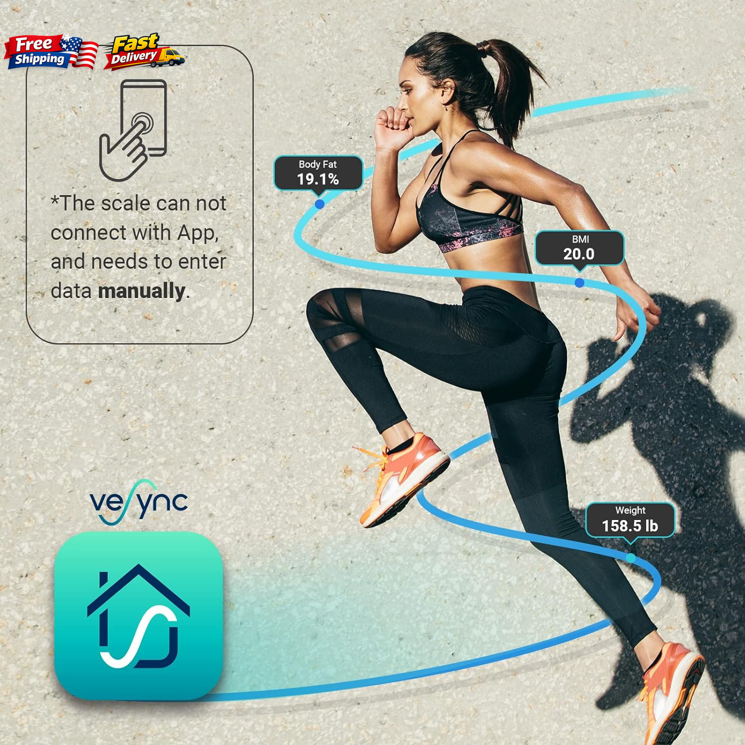 Digital Bathroom Scale for Body Weight Accurate Electronic Weighing Machine