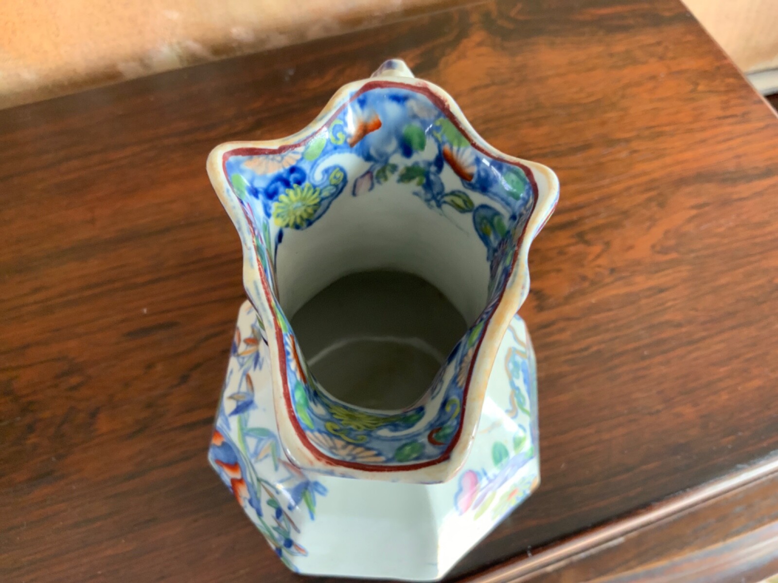 English Small Victorian Mason’s Ironstone Creamer Pitcher Circa 1860