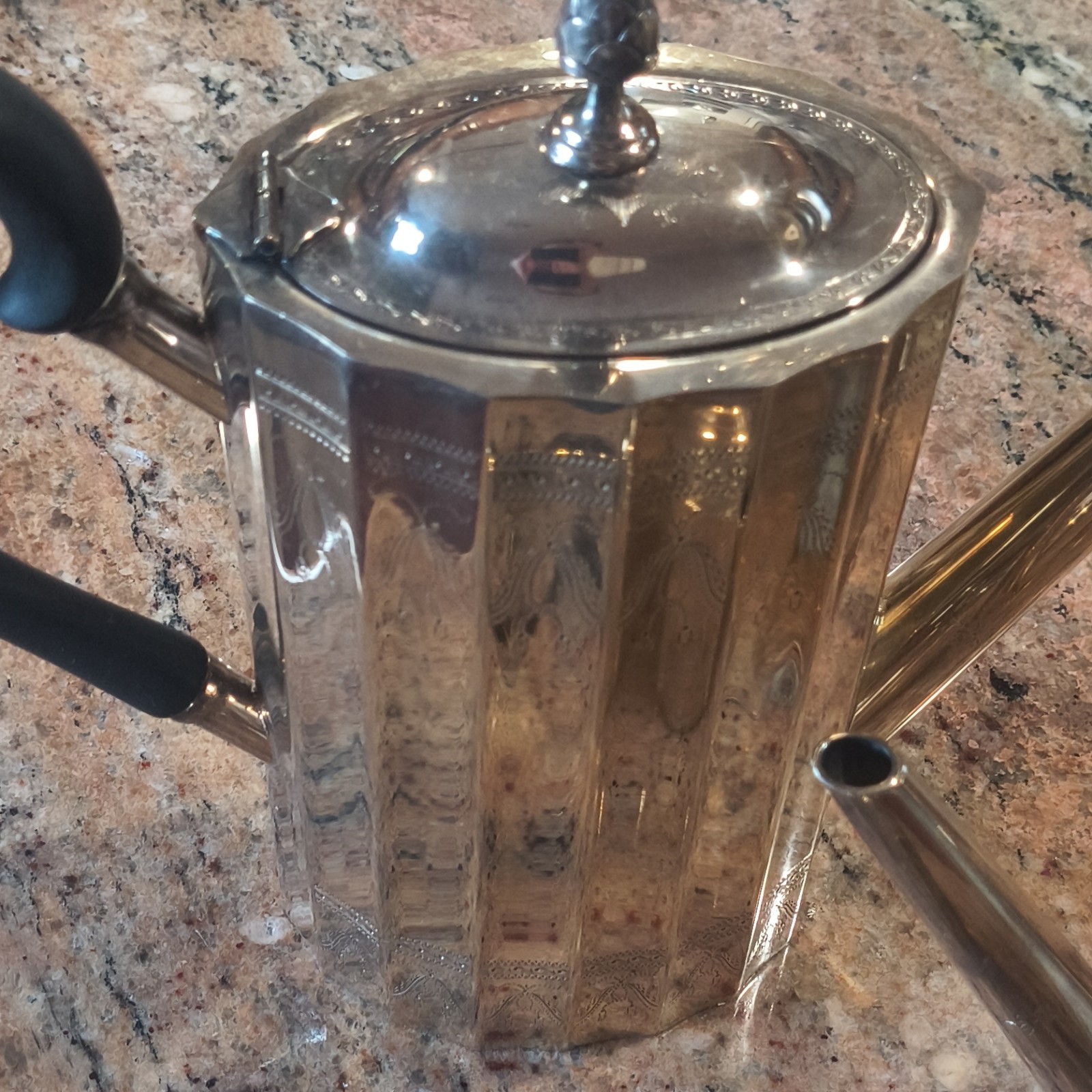 Lunt Silversmiths Silverplate Coffee Pot Teapot Sugar Bowl Set 1900-1940