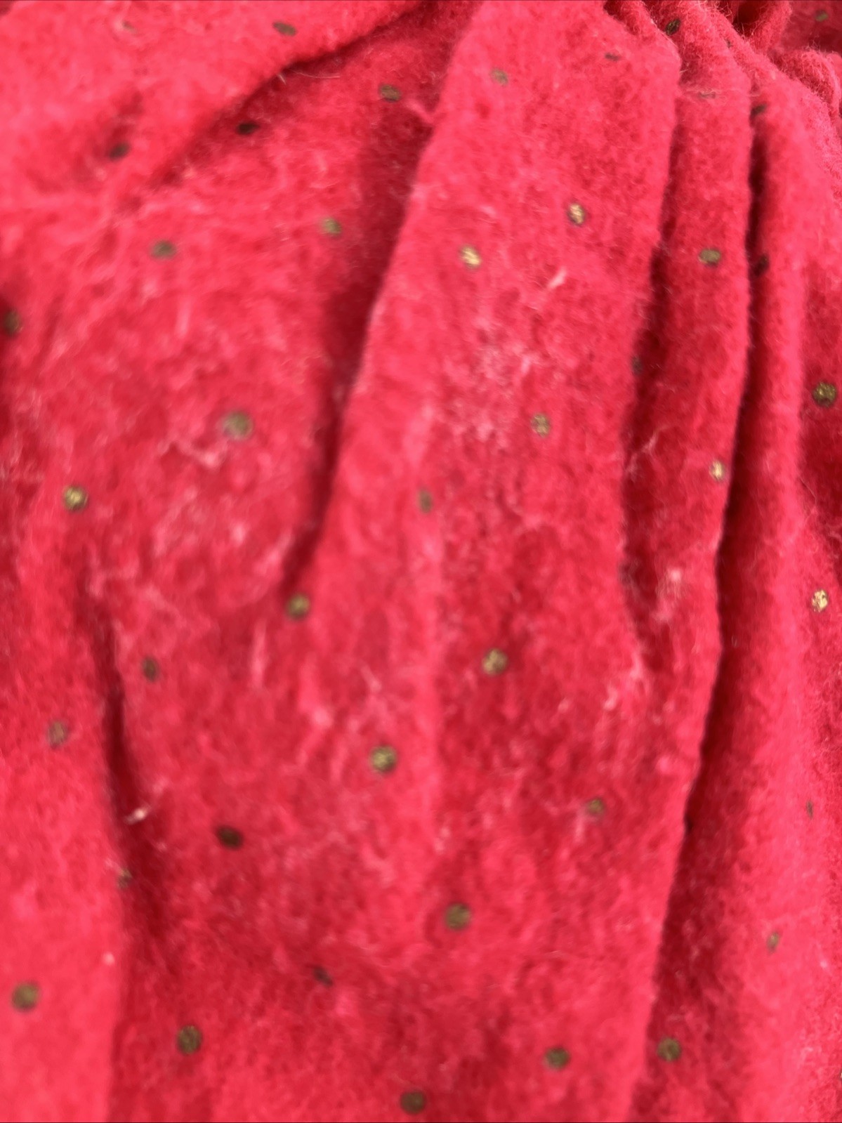 Antique Edwardian Victorian Hot Pink Cotton Flannel Dress