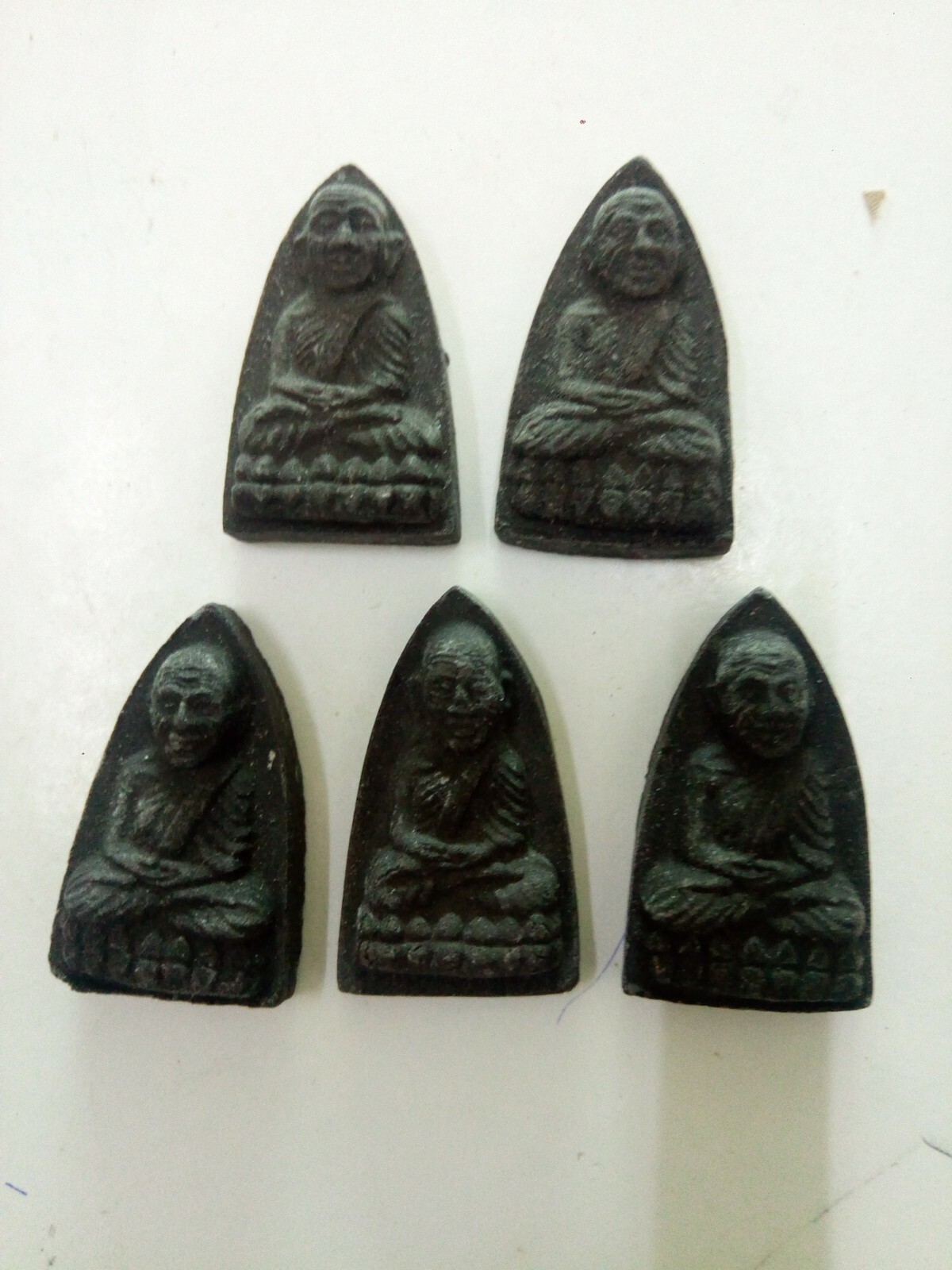 5 Pcs. Phra LP Tuad Pim Taoreed Wat Changhai Temple Talisman Thai Buddha Amulet