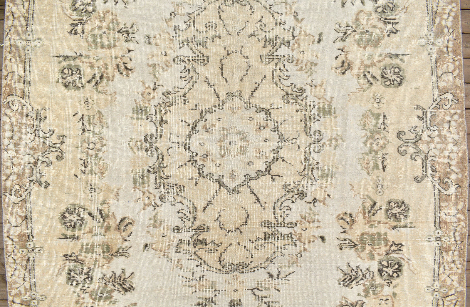 Turkish Oushak Rug 5×9 Vintage Rug AMAZING BeigeTribal Oriental Rug 165x280cm