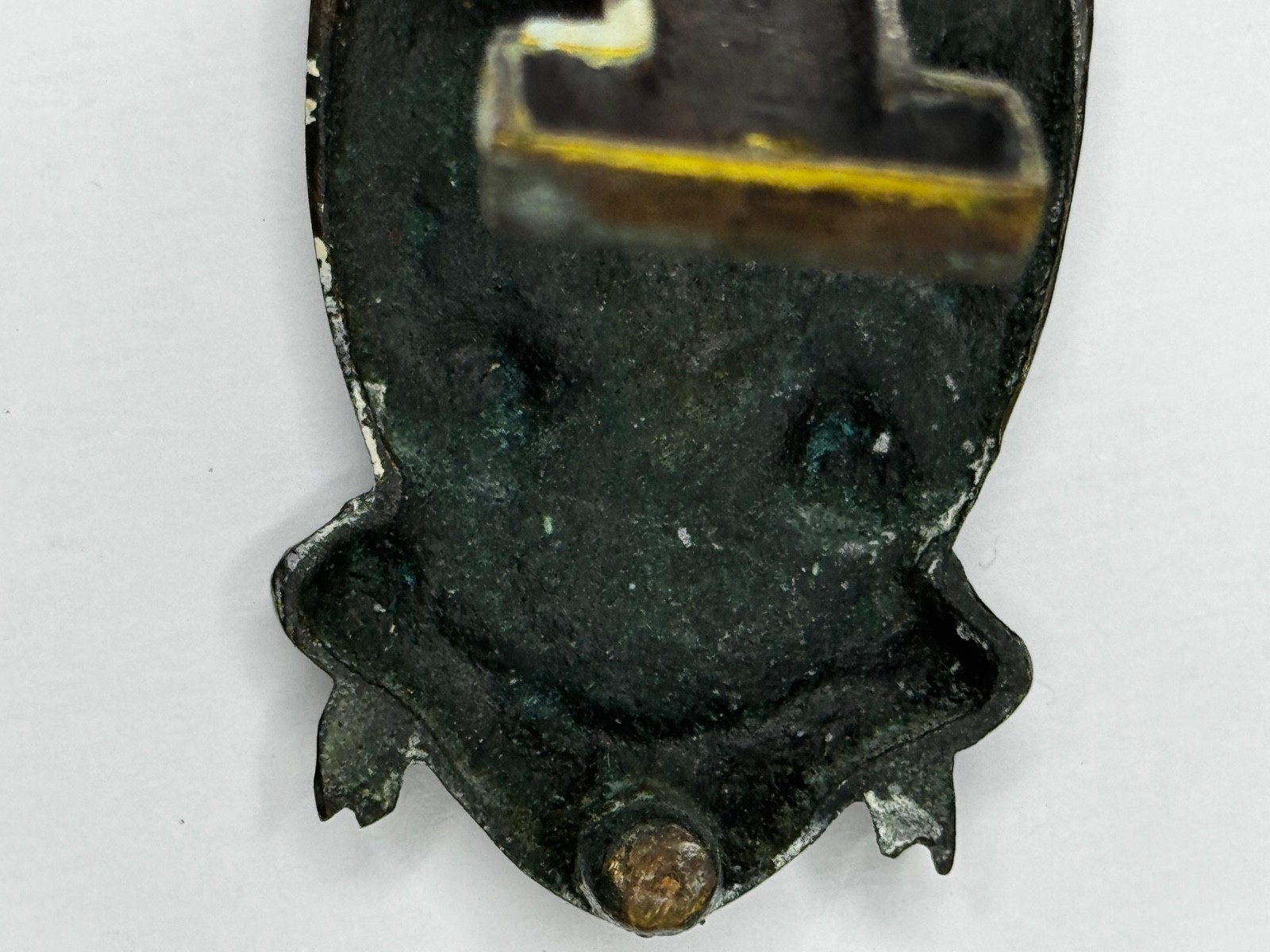 🛎️ Cheddar Bronze Door Knocker Heraldic Coat of Arms Shield Fleur De Lys C1925