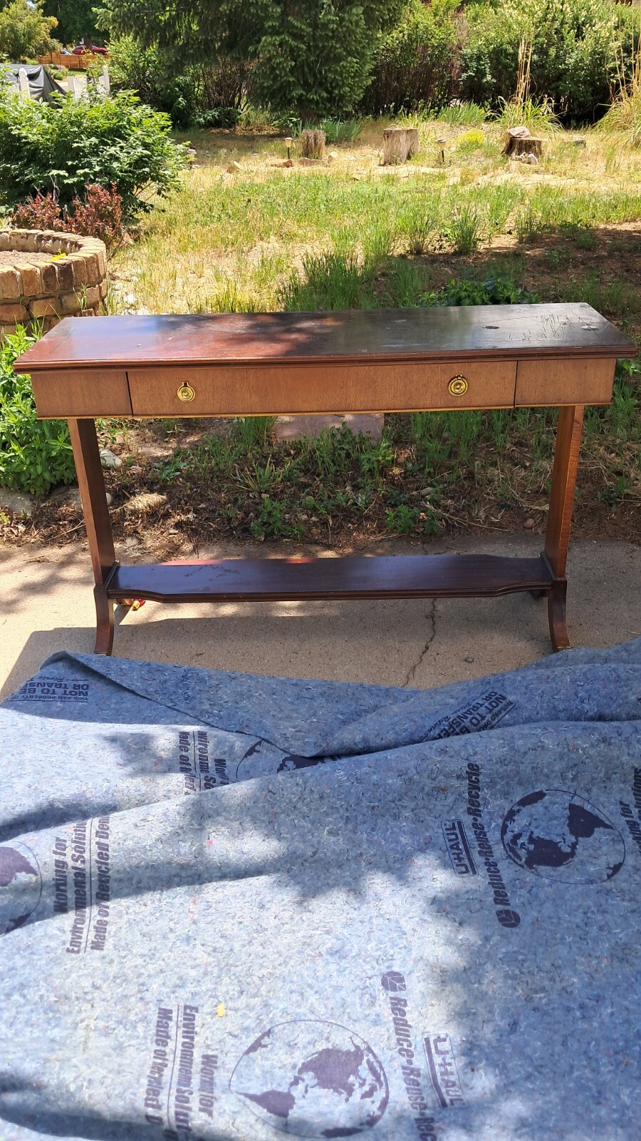 Used Vintage Federal revival, Hepplewhite influence console table