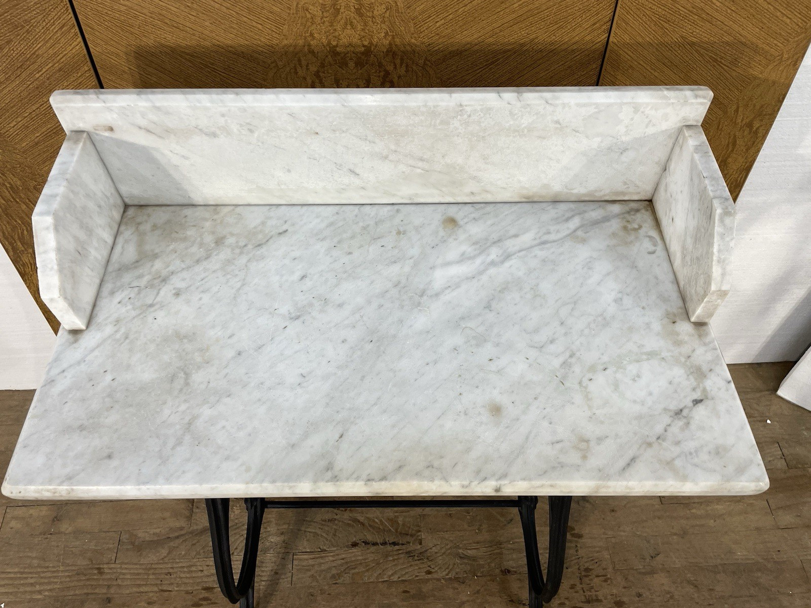 Antique Marble Replacement Top 27 3/4″ x 15 1/4″ Rectangle from Washstand White