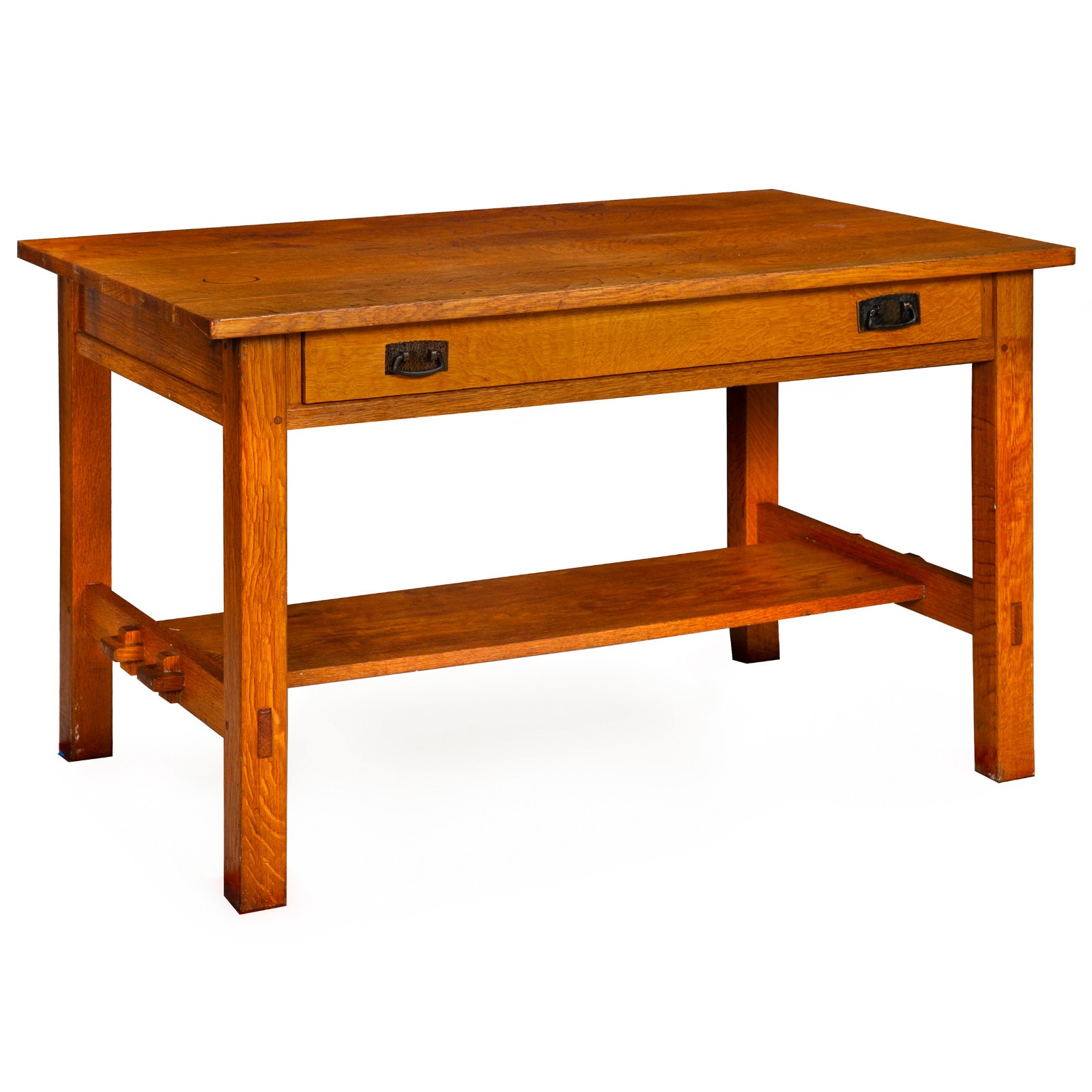 Arts & Crafts Antique L. & J.G. Stickley Oak Library Table no. 531