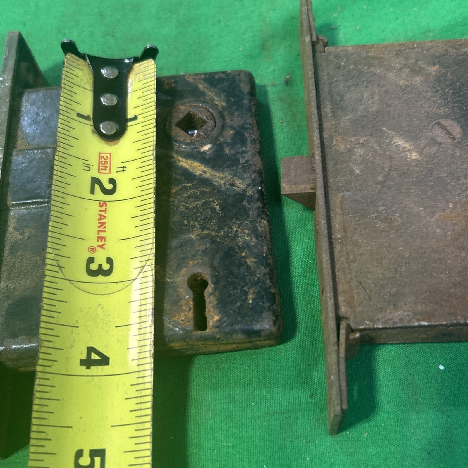 Two Antique Penn / Skillman Mortise Lock Door Hardware Salvaged Parts or Repairs