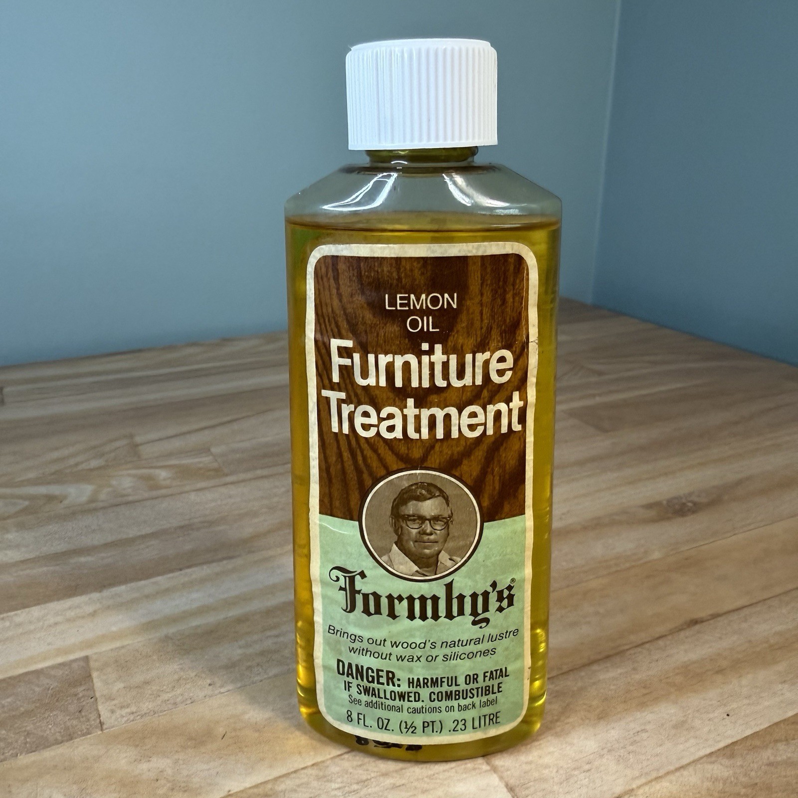 VTG 1980 Formby’s Lemon Oil Wood Furniture Treatment 8oz DISCONTINUED – 93% Full