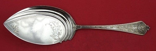 Lady Washington by Gorham Sterling Silver Fish Server Brite-Cut w/ Ripples 10″