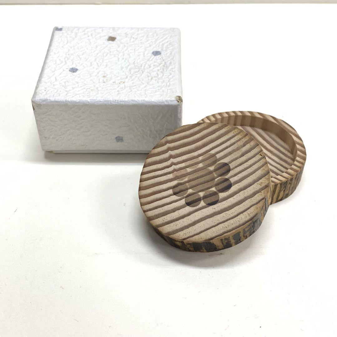 Round Incense Holder Container Wood Japanese Ceremony Utensils Sado