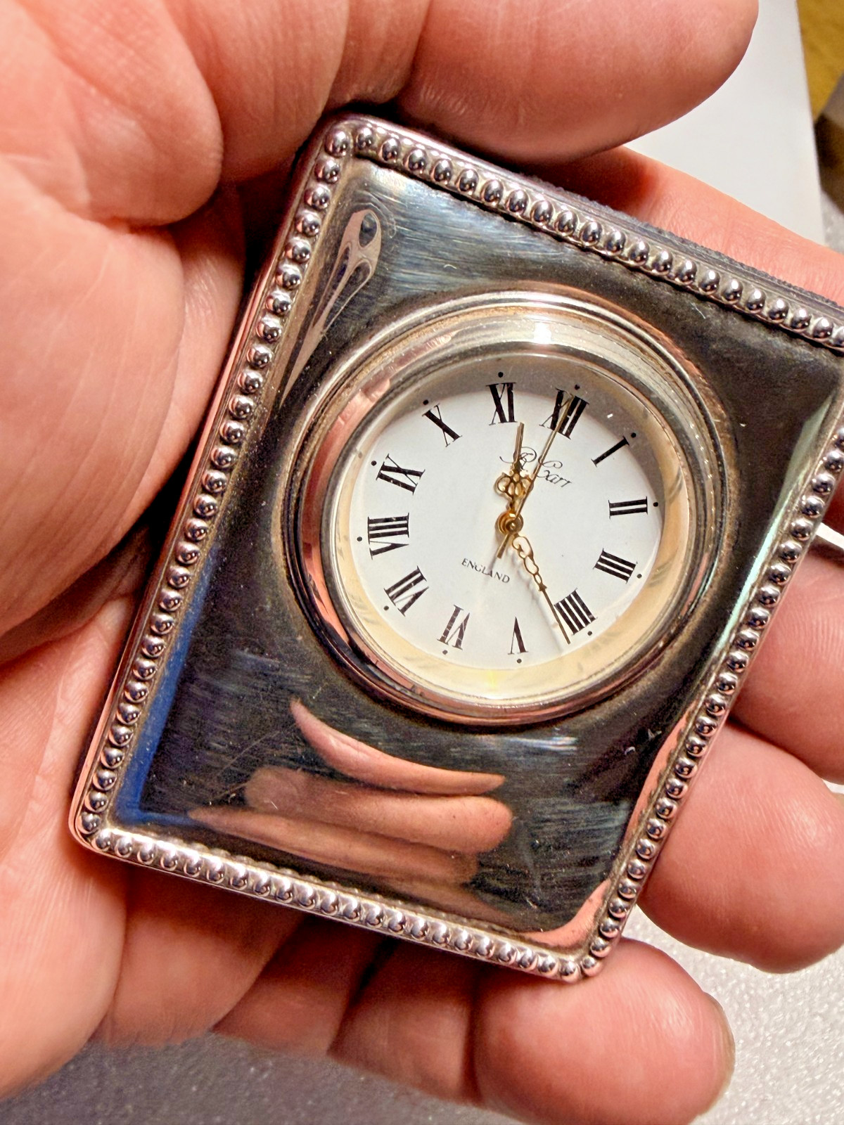Sterling Silver Clock – Carrs of Sheffield – Sheffield – 1995