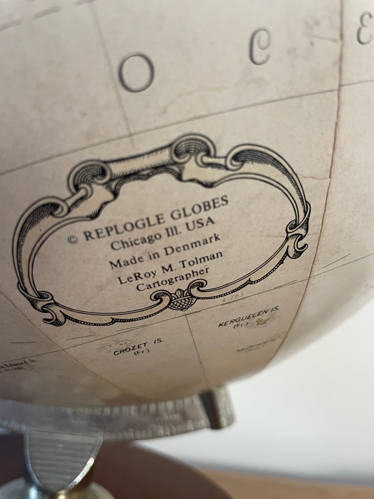 Vintage Replogle 12″ World Globe Chicago Ill. USA Scan-Globe World Classic Serie