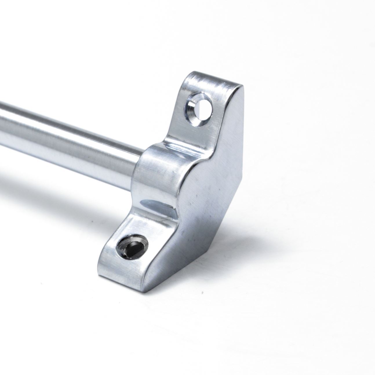 Satin Chrome Stair Rods – 3/8″ x 28.5″ – Simplicity Range – Plain Bracket