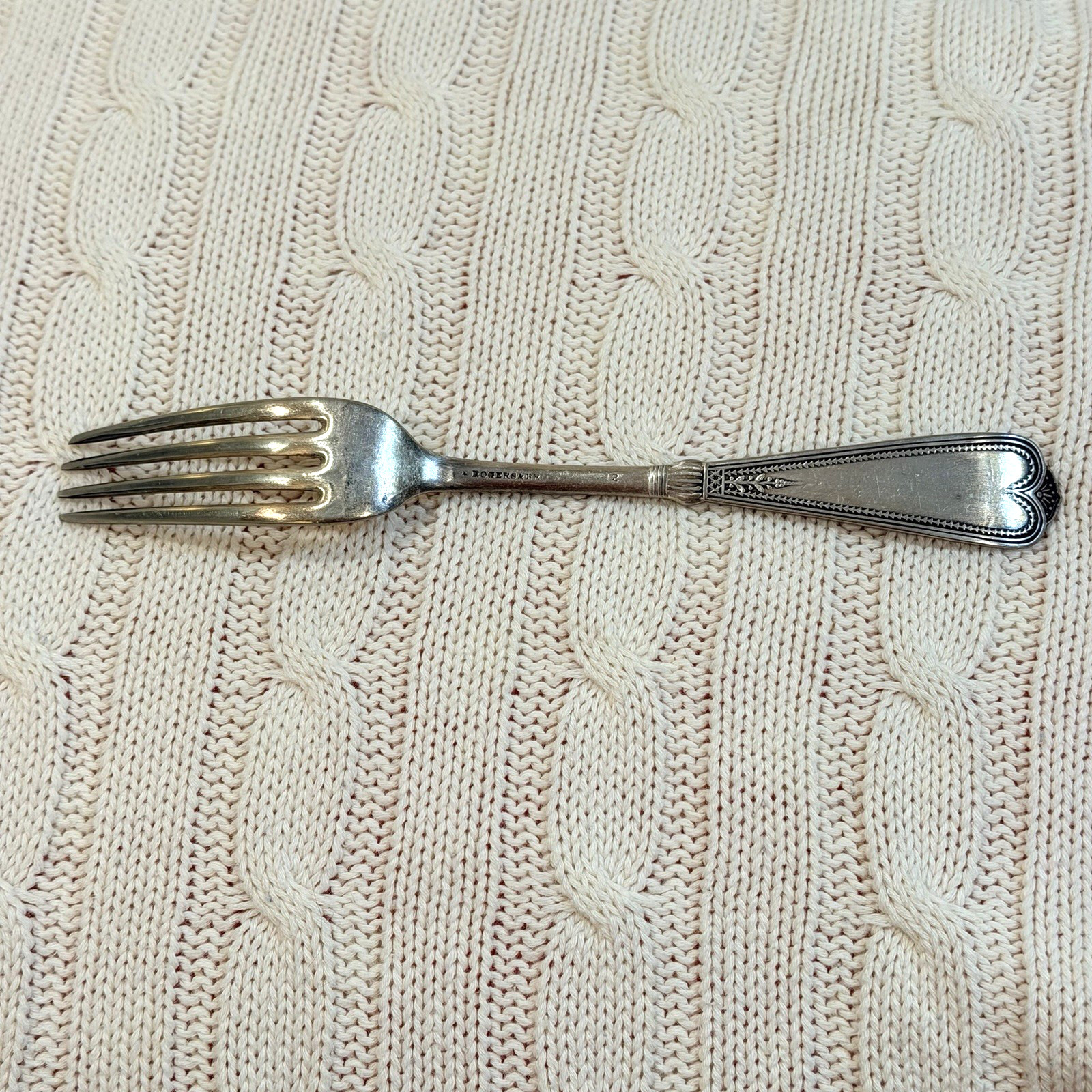 1879 Rogers NEWPORT / CHICAGO Silverplated 7.5” FORK
