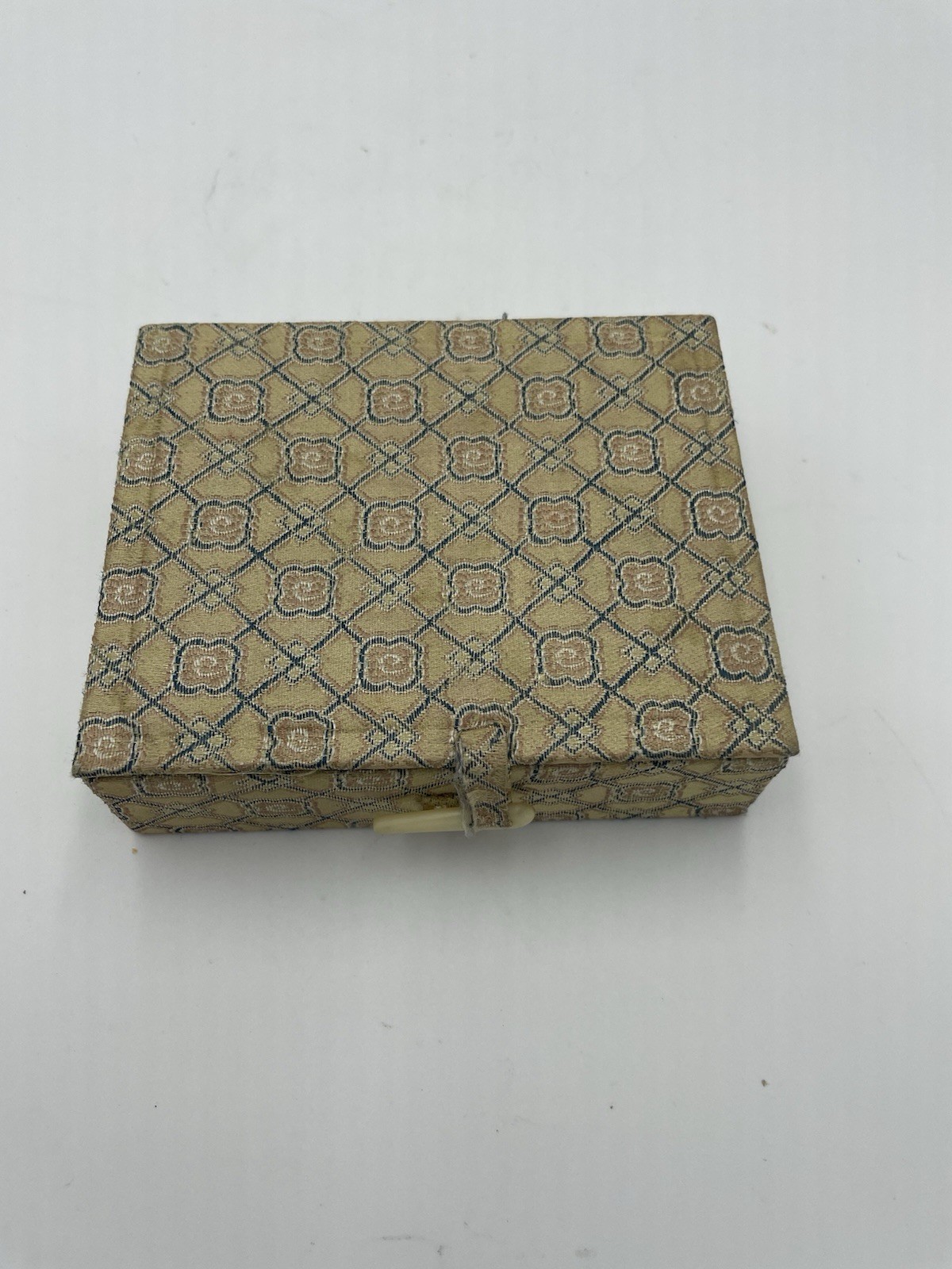 Vtg Carved Soapstone Seal & Red Ink in Dragon Blue & White Porcelain Box Pot