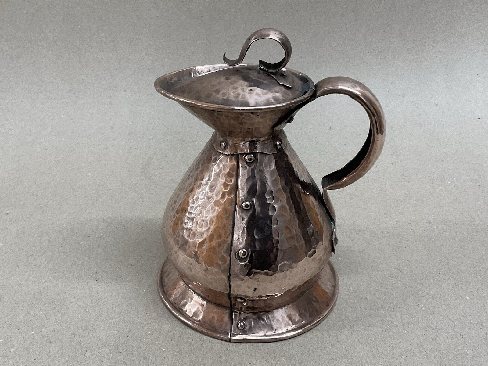 Arts And Crafts Copper Jug By William Soutter 2 Pint Antique Victorian C1890