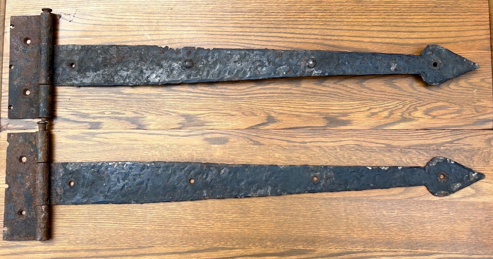 Antique Iron Strap Hinges 32 1/2″ Salvage