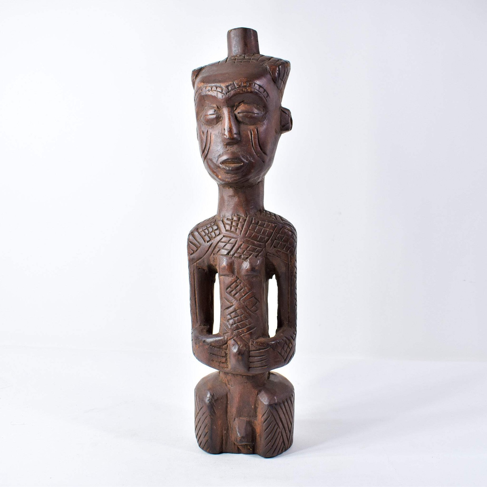 Ndengese Male Wooden Figure Congo